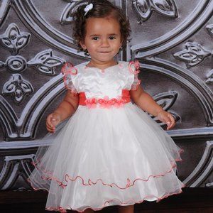 Ivory Cream Embroidered Dress